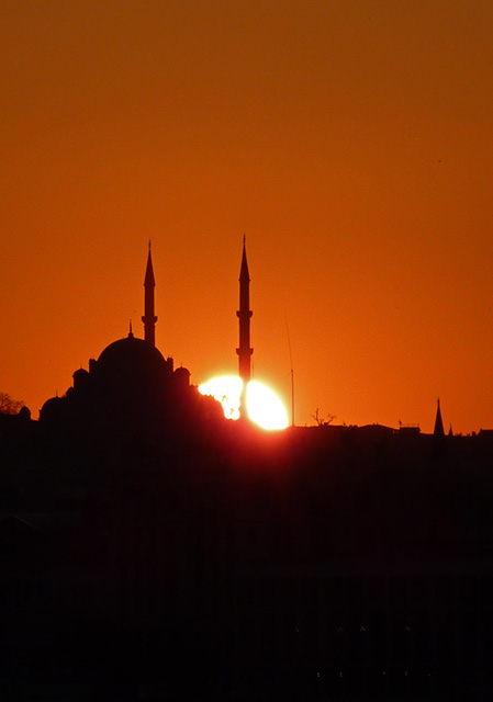 A Mosque a Sunset